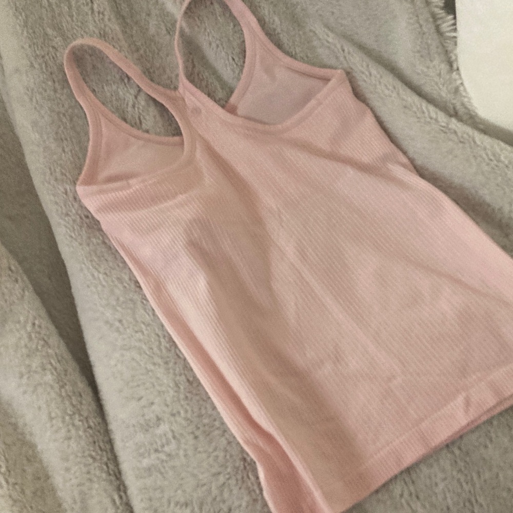 Pink Ribbed Tank Top - Picture 2 of 3